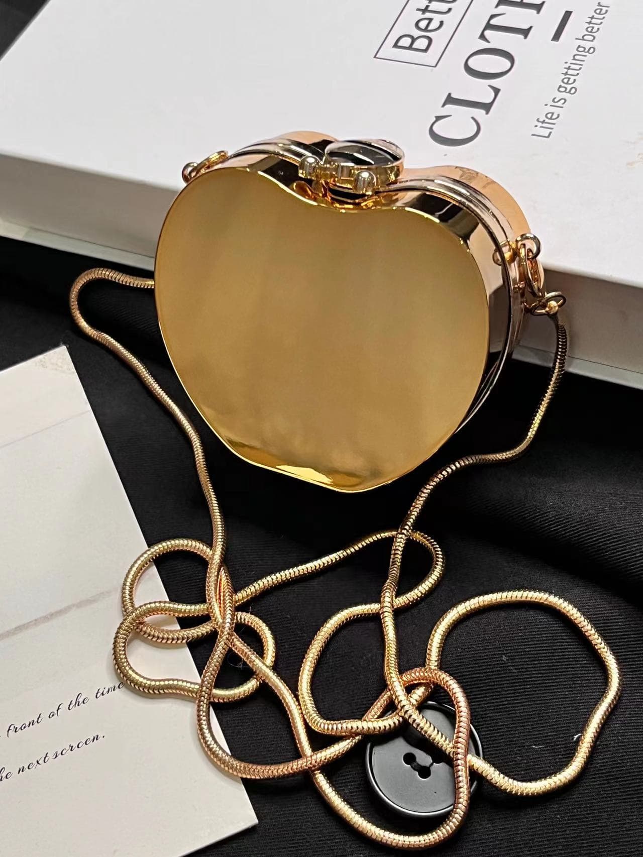 Bolsa cosmética redonda de acrílico minimalista
