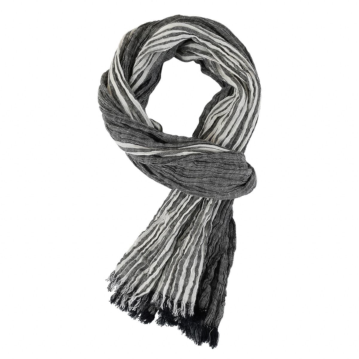 Pañuelo para hombre de viscosa con rayas para primavera y verano
