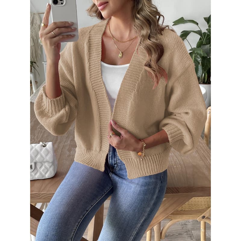 Suéter mujer manga farol corto y casual