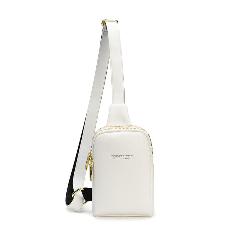 Bolsa de bandolera de cuero pu para mujer