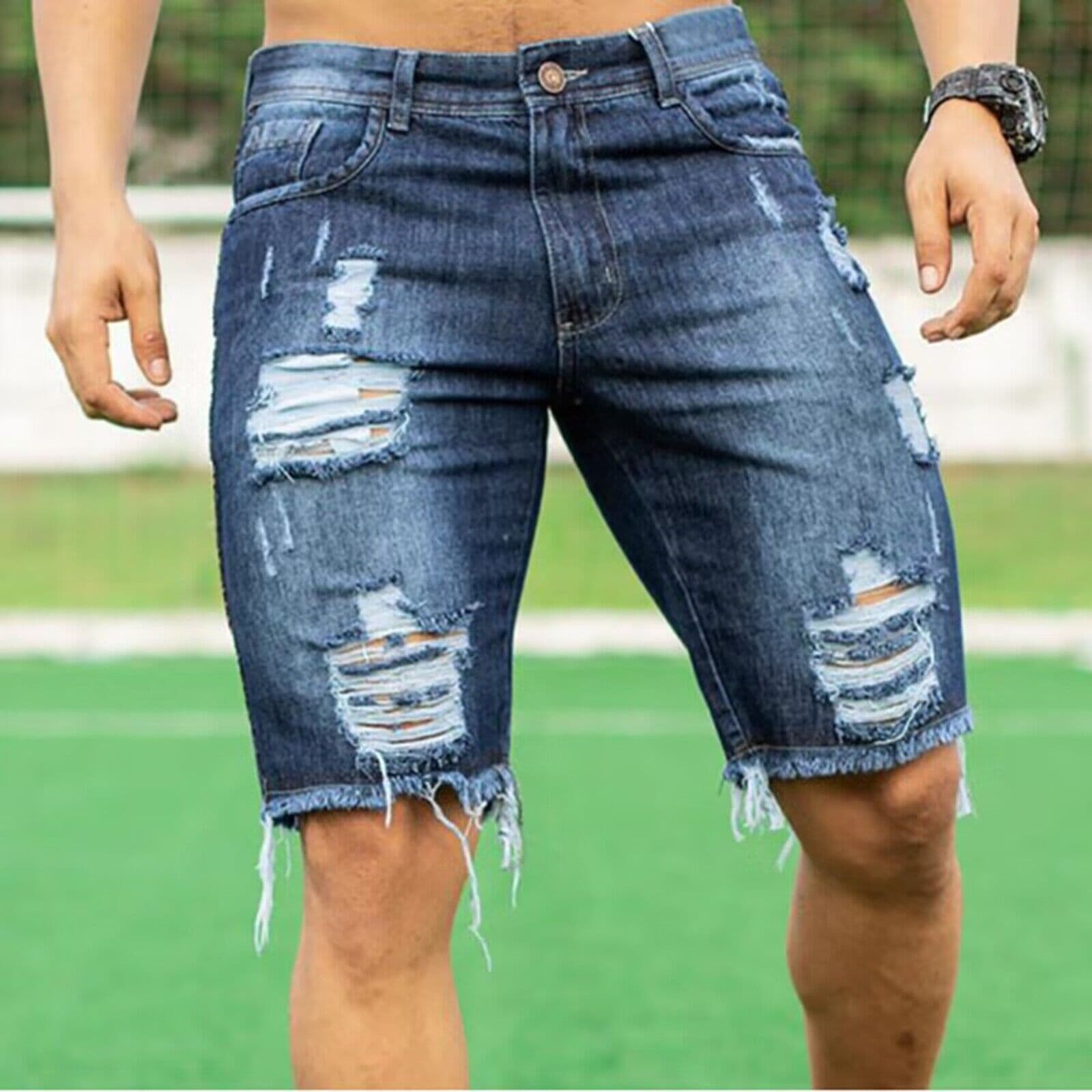 Pantalones cortos de mezclilla ajustados estilo europeo