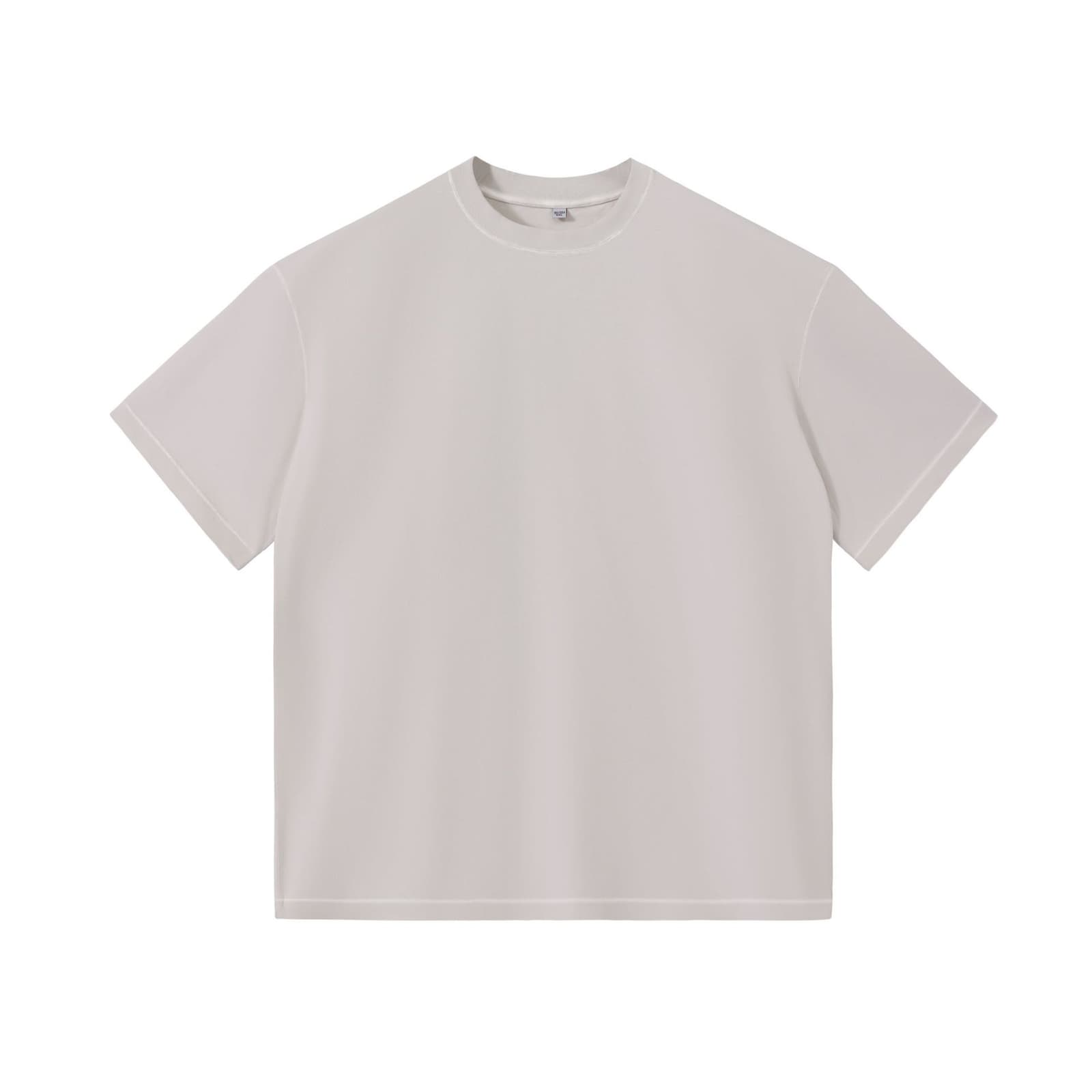 Camiseta de algodón manga corta con tintes desteñidos