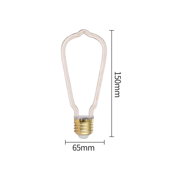 Bombilla LED E27 filamento retro luz cálida