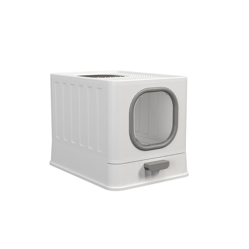 Arenero cerrado plegable para gatos con desodorante