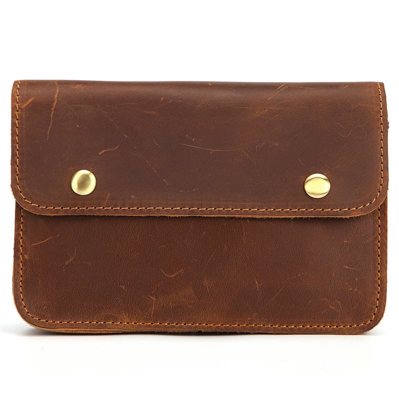 Bolsa de cintura multifuncional de cuero caballo