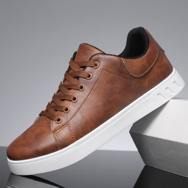 Zapatos casuales hombre con cordones y suela plana