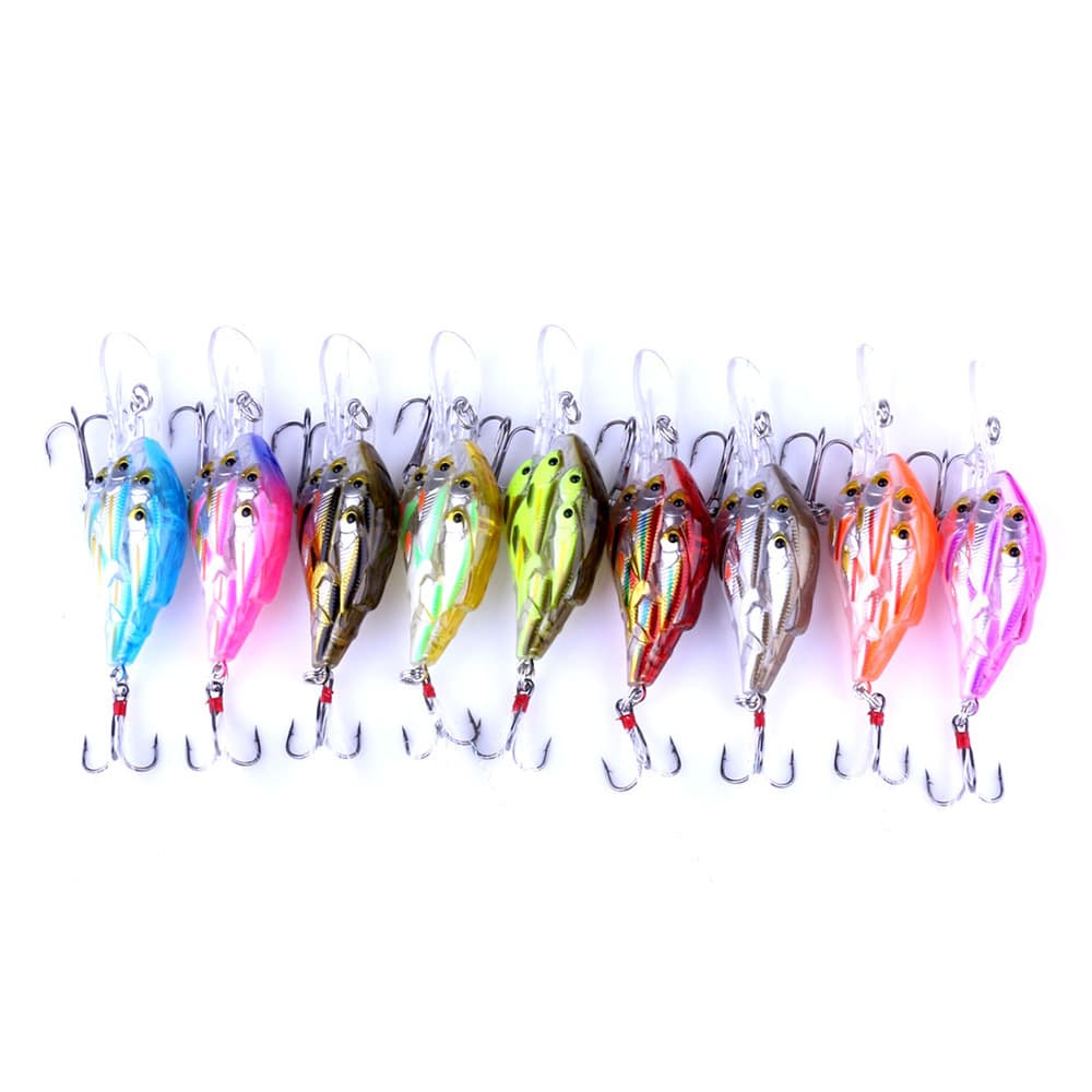 Señuelo con pluma para pesca en mar 7.5 cm