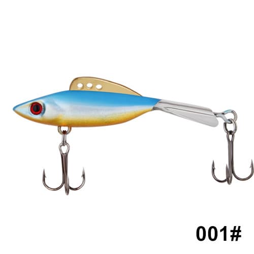 Señuelo jig para pesca en hielo con anzol triple