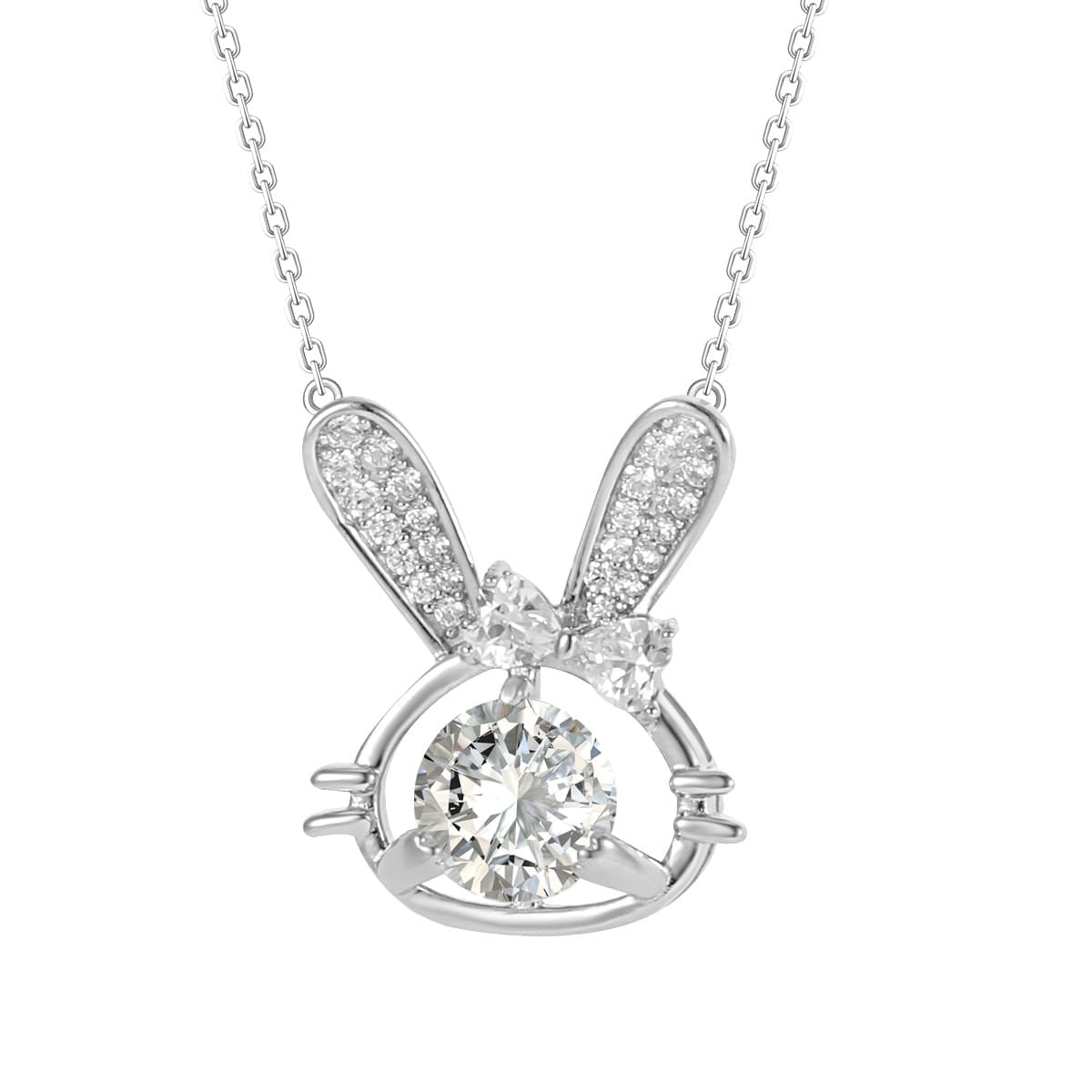 Collar de conejo en plata esterlina 925