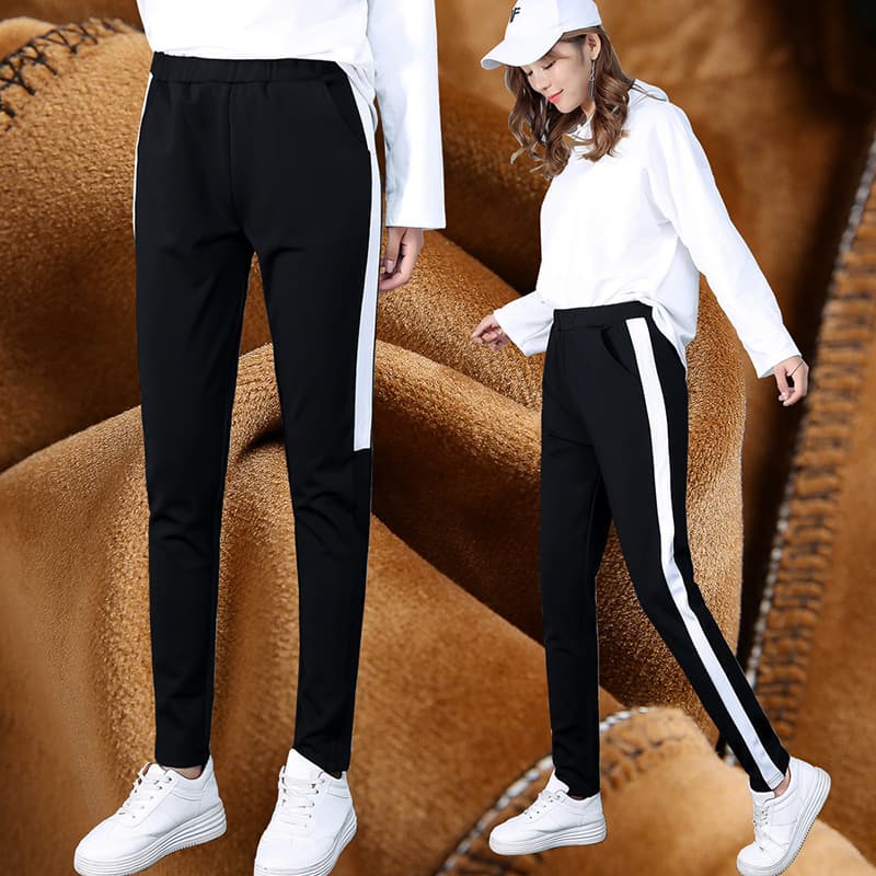 Pantalones casuales deportivos gruesos para mujer