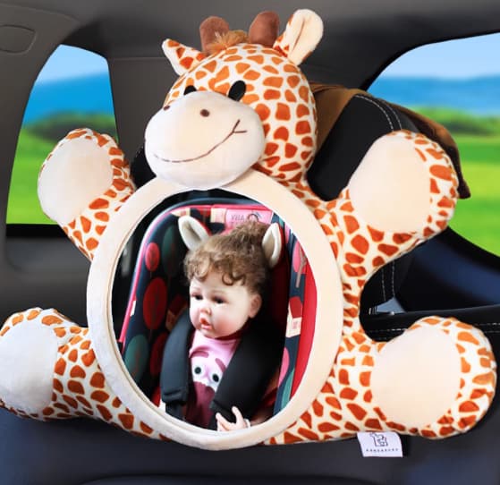 Organizador infantil para auto con espejo reflector