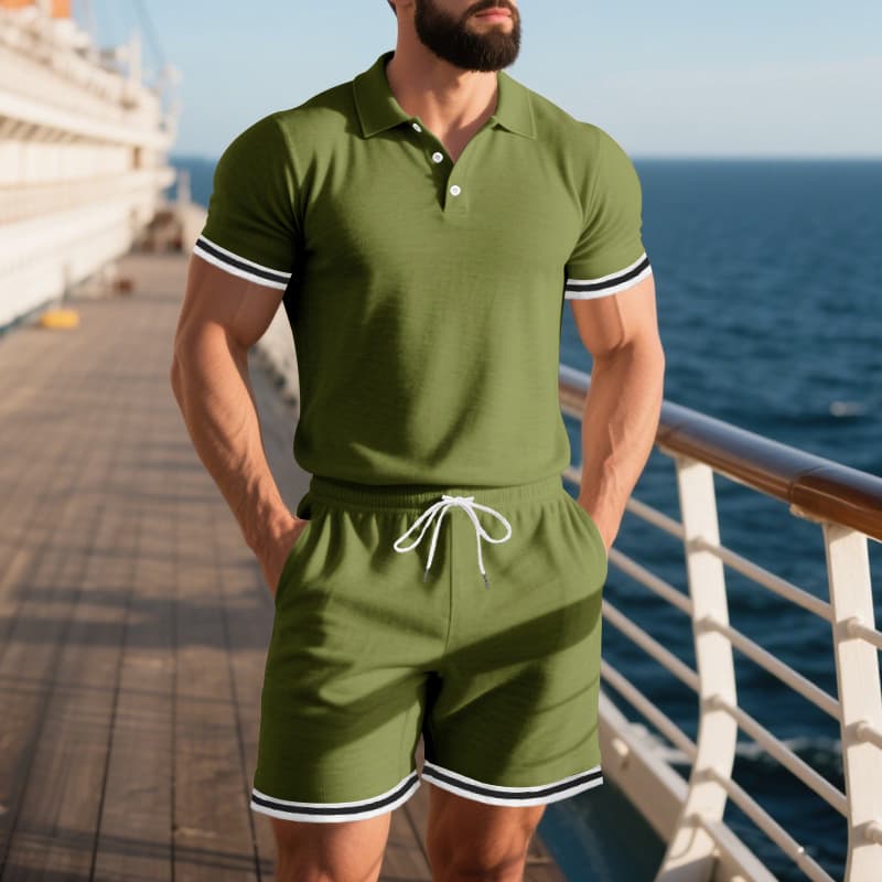 Conjunto deportivo para hombre con bloques de color