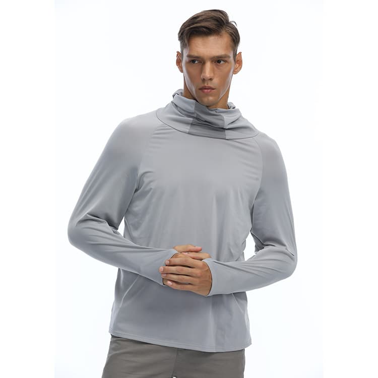Ropa transpirable para hombre, protección solar verano