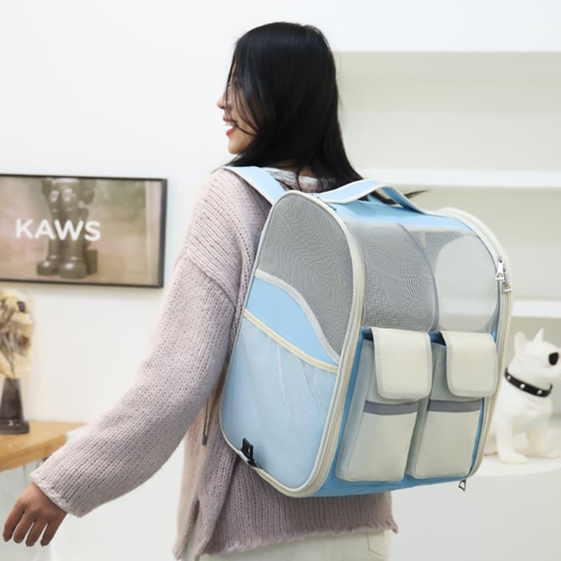 Bolsa trolley para gatos con gran capacidad y ruedas