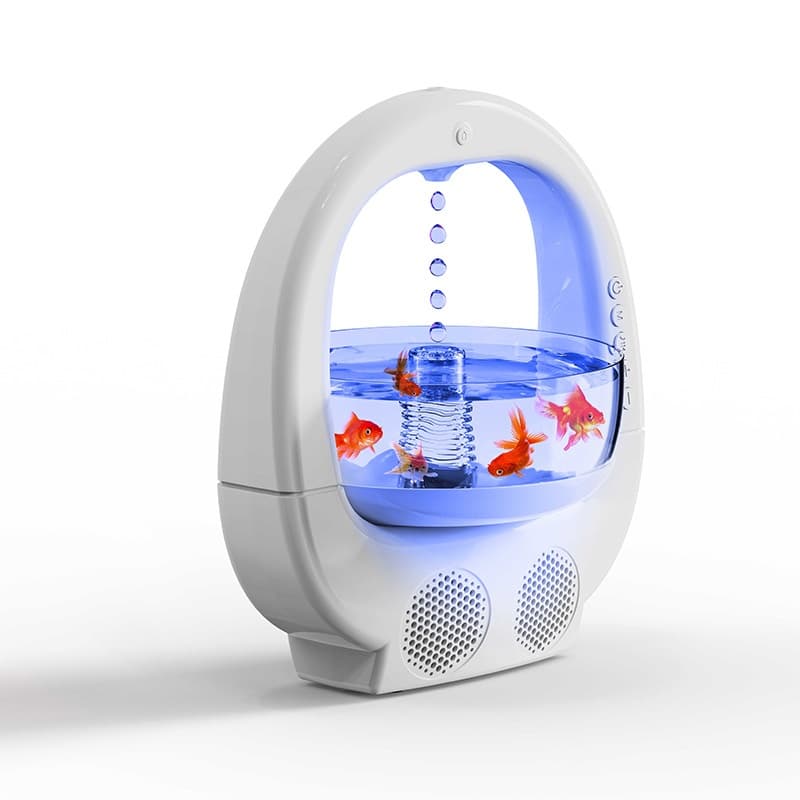 Humidificador antigravedad 3 en 1 con altavoz Bluetooth y luz ambiente