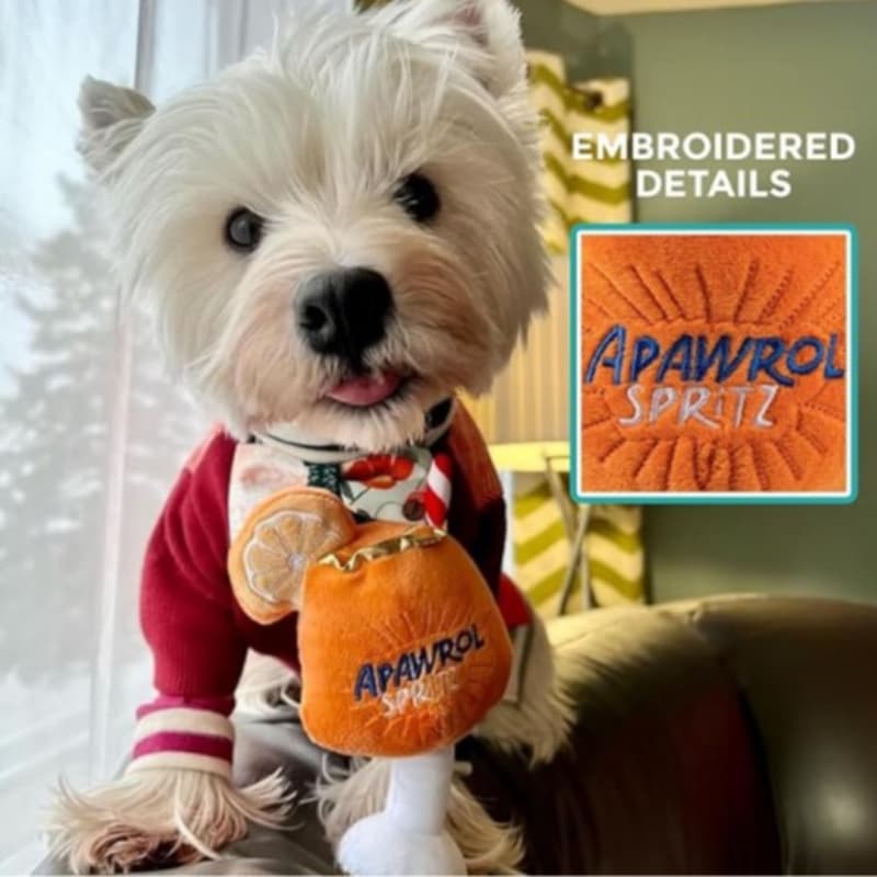 Juguete para perro con sonido de copa de vino
