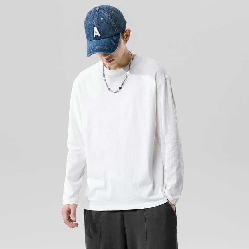 Camiseta de algodón slim fit para hombres