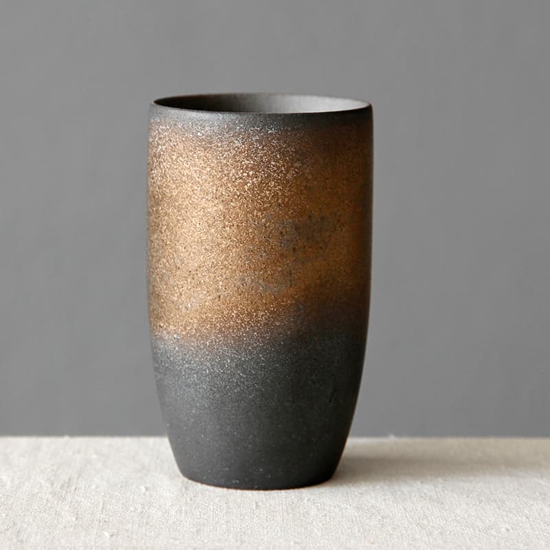 Taza cerámica artesanal estilo japonés retro
