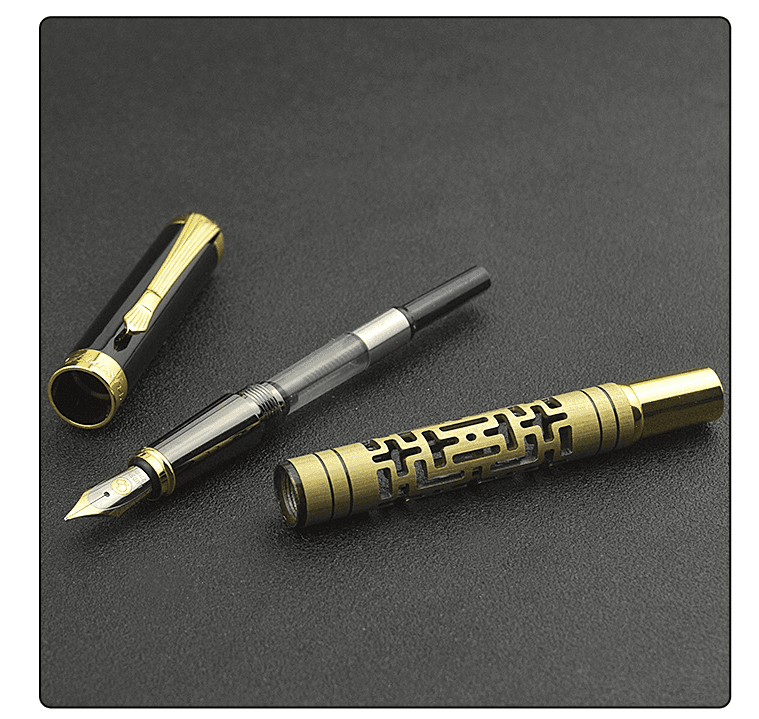 Bolígrafo de lujo en metal con pluma iridio