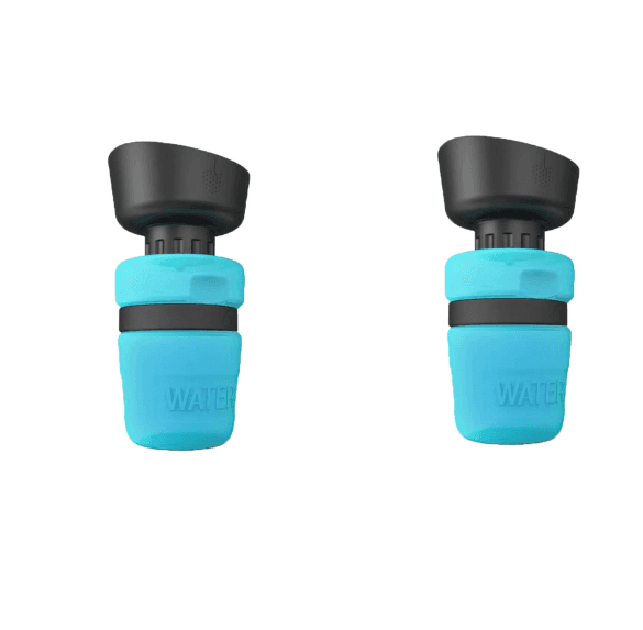 Botella de agua plegable 2 en 1 para viajes
