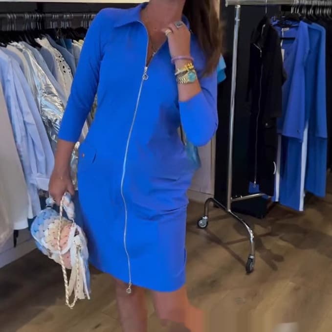Vestido de corte ajustado con cintura media
