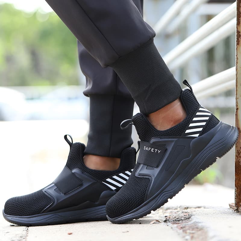 Zapatos de seguridad con puntera de acero, cómodos y respirables