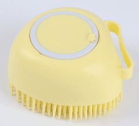 Cepillo de silicona para baño de mascotas