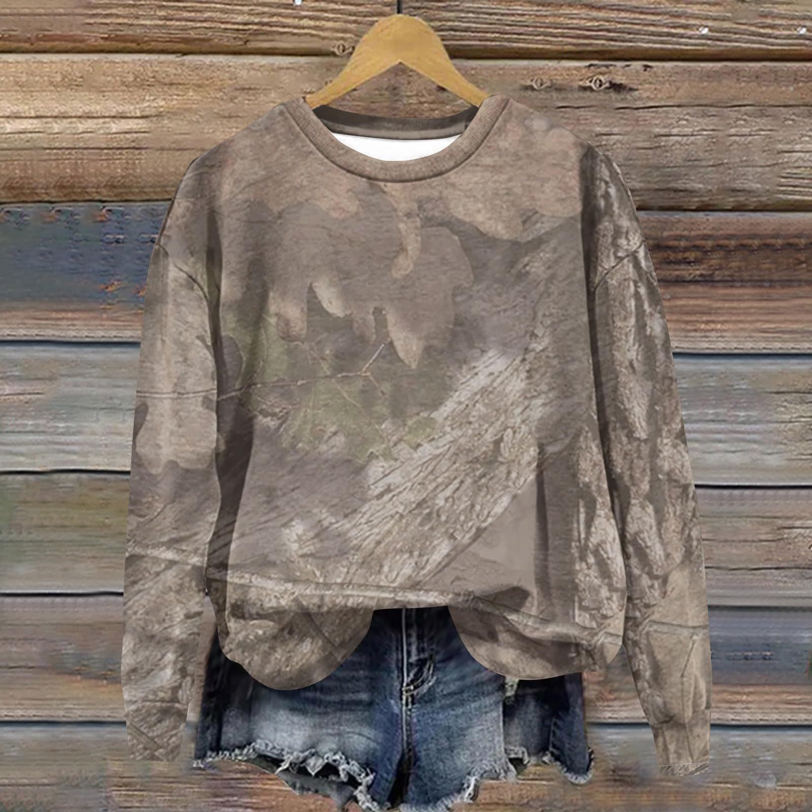 Sudadera camuflaje con estampado hoja de arce