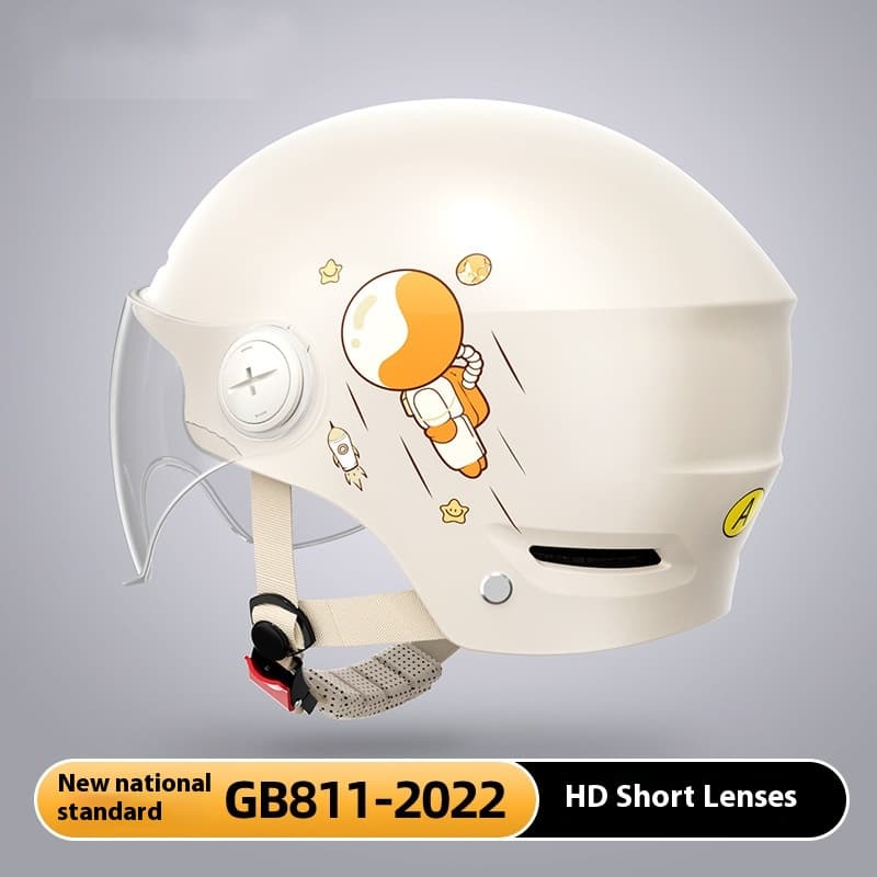 Casco semiabierto de verano para motocicleta eléctrica
