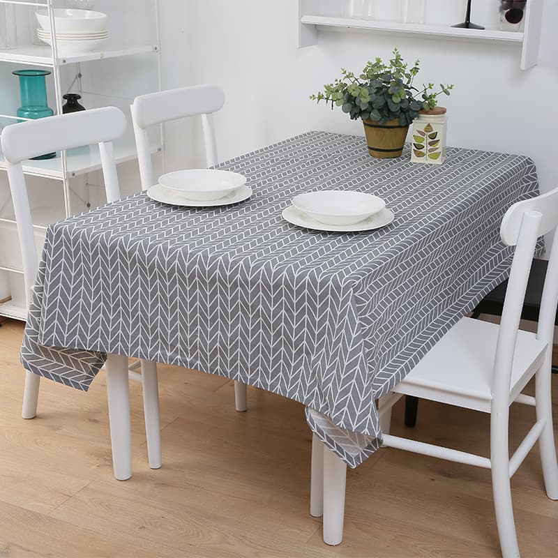 Mantel rectangular impermeable a cuadros