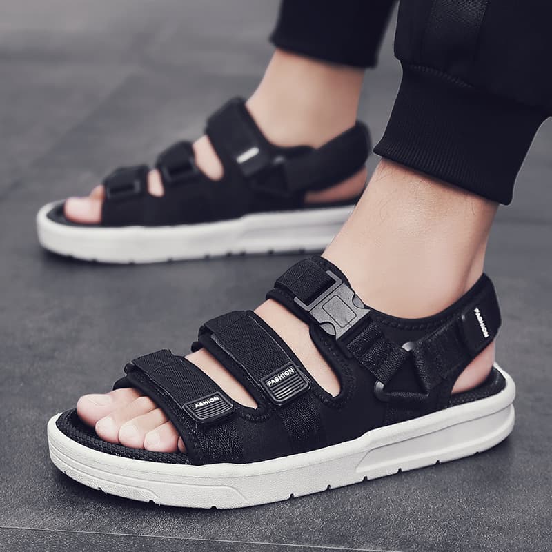Sandalias casuales para playa con cierre velcro