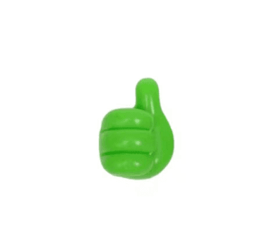 Gancho de pared de silicona con forma de pulgar