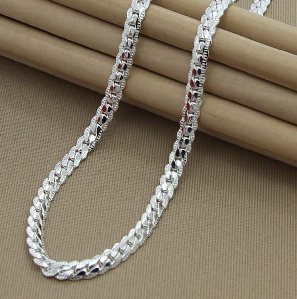 Collar plateado de 6 mm espesor completo