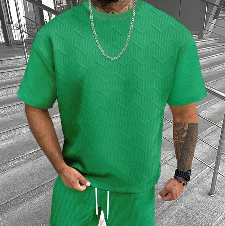 Conjunto deportivo hombre manga corta y pantalones cortos