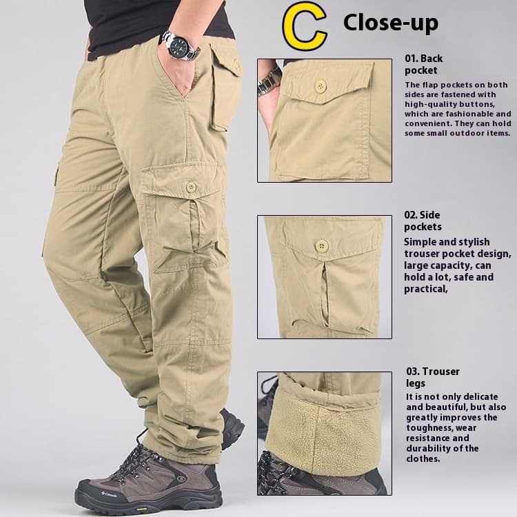 Overol grueso para hombre con forro polar