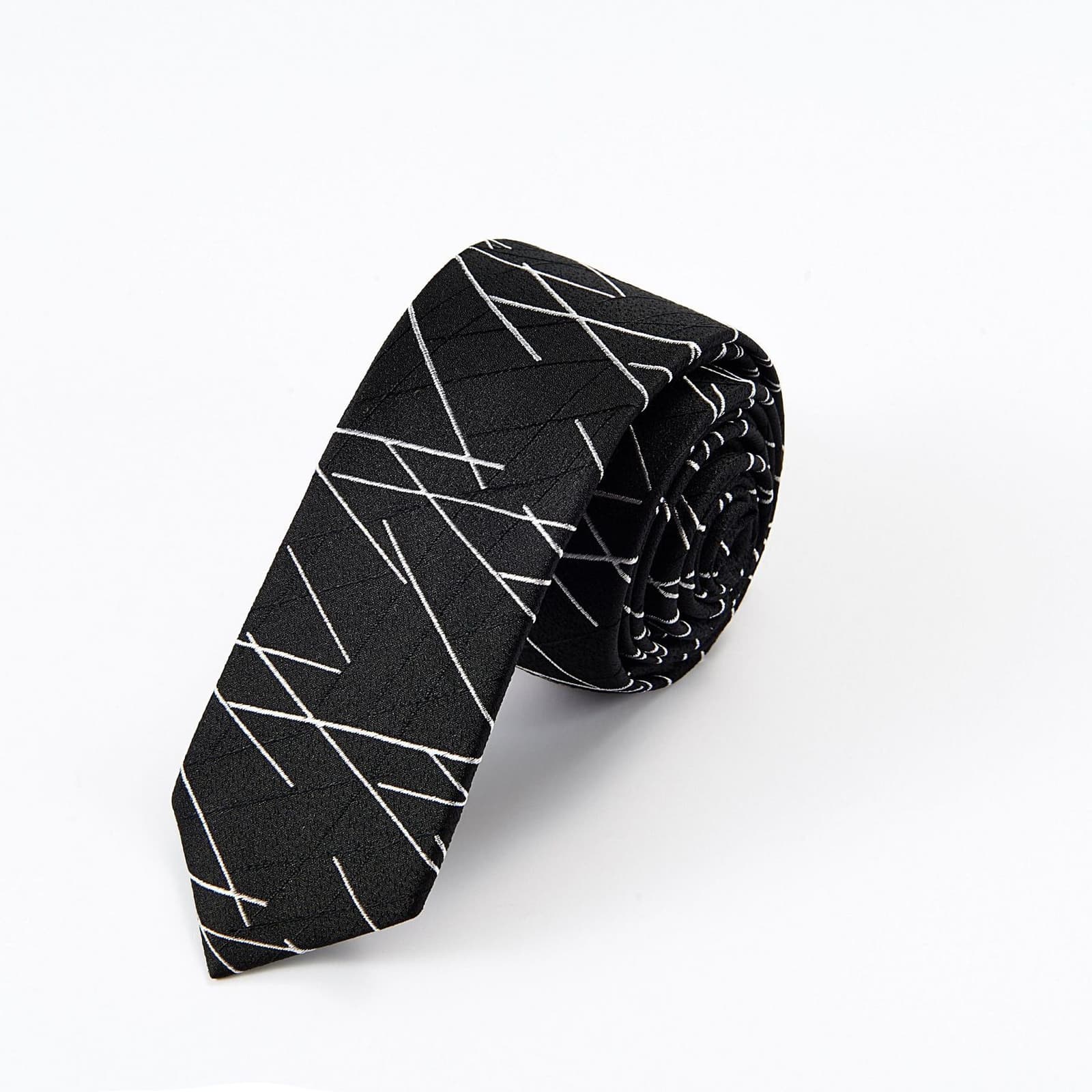 Corbata de seda para hombre, diseño rayado, estilo business