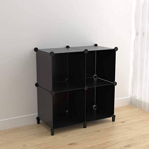 Estante de almacenamiento de plástico combinable