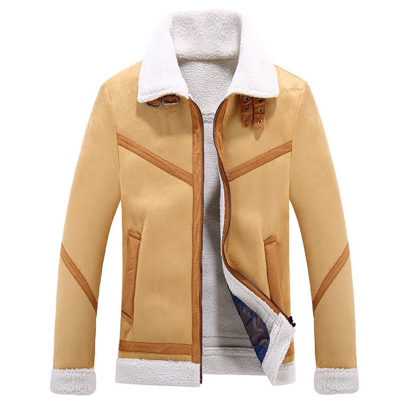 Chaqueta de invierno con peluche artificial