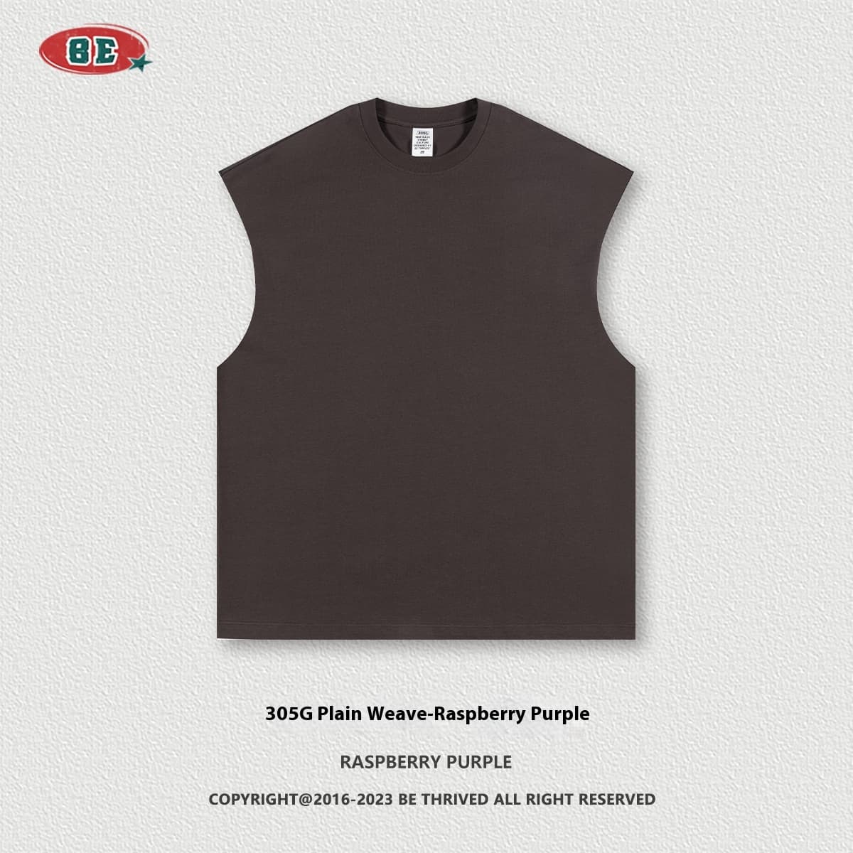 Camiseta sin mangas estilo urbano, corte holgado