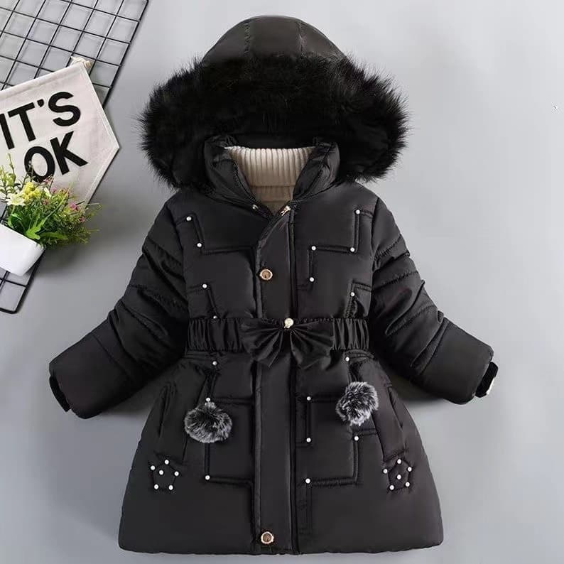 Chaqueta invierno niña con forro polar acolchada