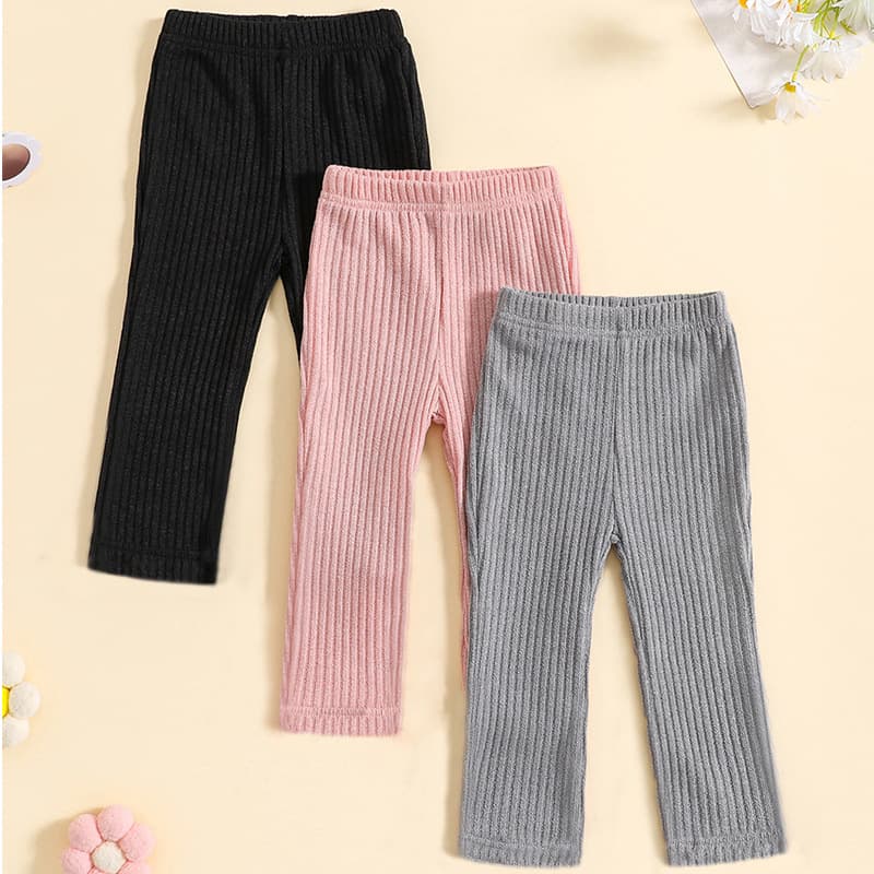 Leggings tejidos de algodón para niñas