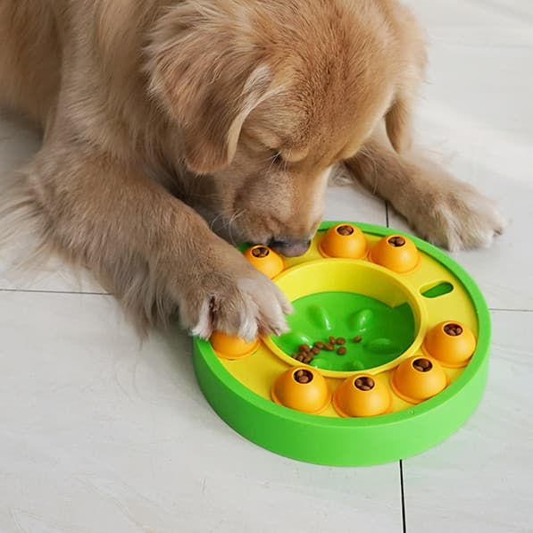 Juguete puzzle interactivo para perros, comedero lento