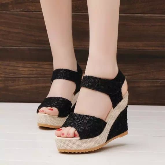 Sandalias de verano con tacón alto y plataforma