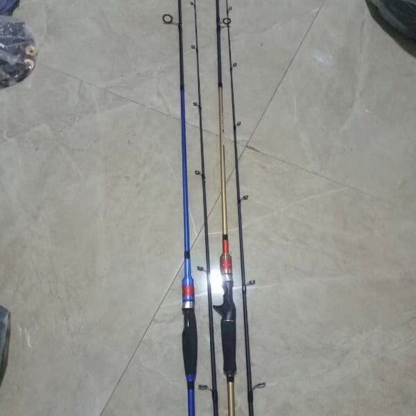 Caña de pesca de carbono dureza media set 1.8 m