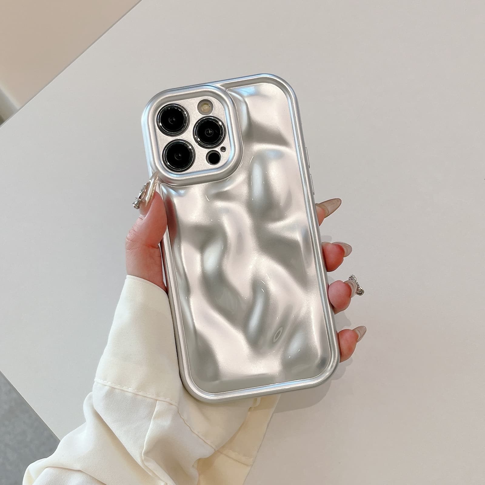 Funda de silicona de alto grado con patrón meteorito