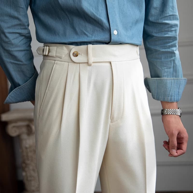 Pantalones hombre casual de negocios tipo recto