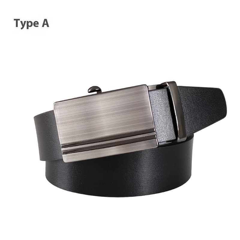 Cinturón de cuero PU para hombre hebilla automática