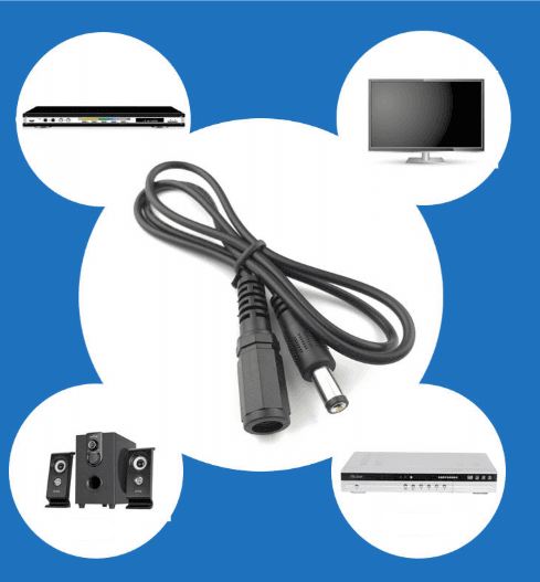 Cable de extensión CCTV 12V DC