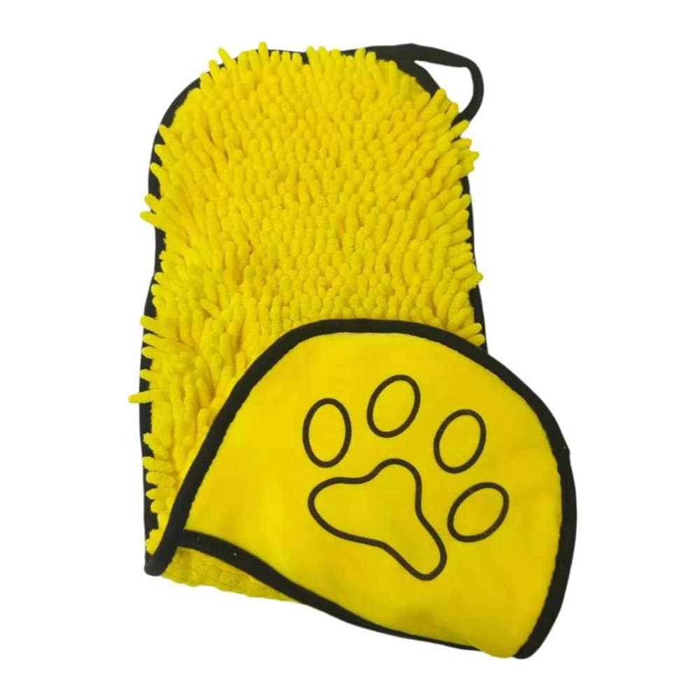 Toalla chenilla para baño de perros y gatos