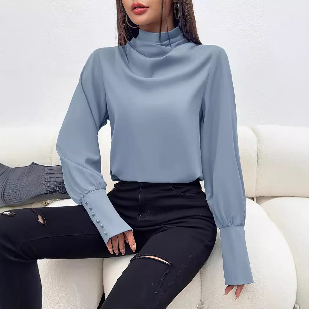 Top de cuello alto para mujer estilo fashion